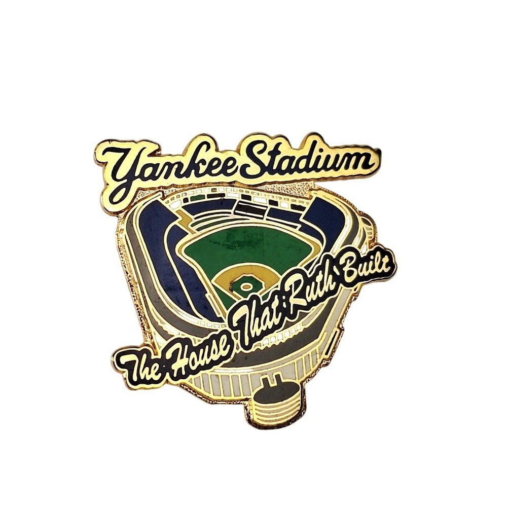 Vintage Yankee Stadium Pin The House That Ruth Built MLB Baseball Collectible